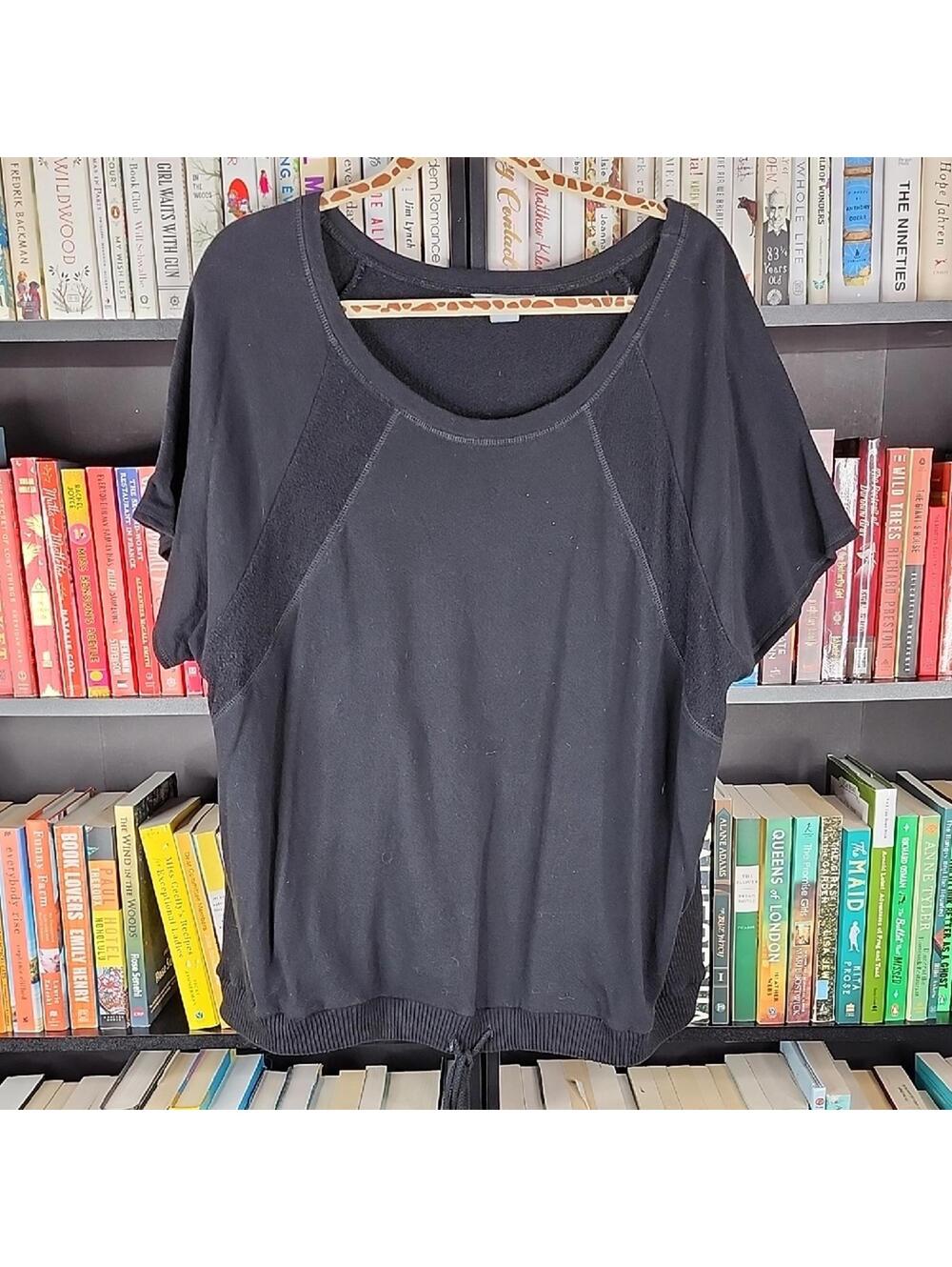 Caslon Black Dolman Sleeve Drawstring Hem Top 3X Sweatshirt Style